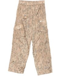 Ganni - Printed Cargo Pants - Lyst