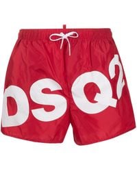 short de bain dsquared orange