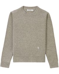 Sporty & Rich - Logo-embroidered Wool Jumper - Lyst