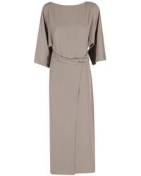 MEIMEIJ - Wrap-Style Open-Back Midi Dress - Lyst