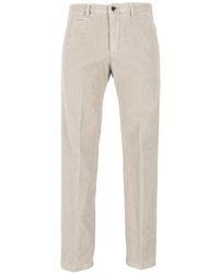 Briglia 1949 - Corduroy-Effect Slim-Fit Chino Trousers - Lyst