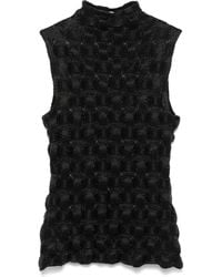 Nanushka - Top Smanicato A Collo Alto - Lyst
