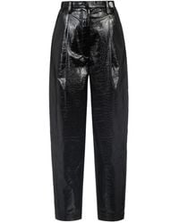 Remain - Pantalon En Cuir À Effet Croco Cleo - Lyst