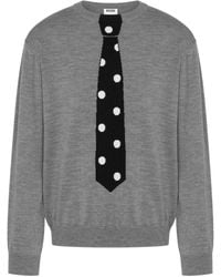 Moschino - Tie Polka-Dot Sweater - Lyst
