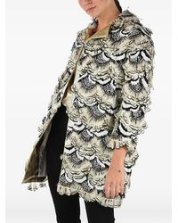 DSquared² - Sequin-Embellished Feather-Trimmed Coat - Lyst