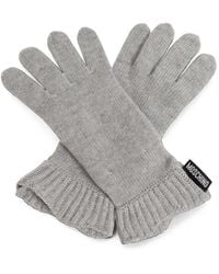 Moschino - Handschuhe Mit Logo-Patch - Lyst