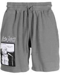 Pleasures - Sonic Youth Cotton Track Shorts - Lyst