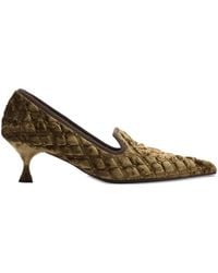 Burberry - Escarpins En Velours À Design Matelassé 55 Mm - Lyst