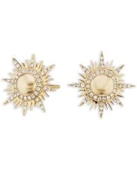 Sorellina - Diamond Sun Stud Earrings - Lyst