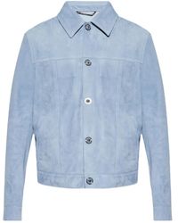 Versace - Leather Jacket - Lyst