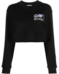 Moschino Jeans - Cropped Long-sleeve T-shirt - Lyst