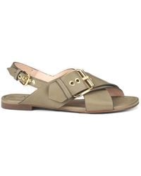 Agl Attilio Giusti Leombruni - Buckled-Strap Flat Sandals - Lyst