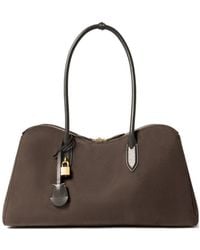 Stella McCartney - Padlock-Detail Suede-Effect Tote Bag - Lyst