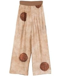 Uma Wang - Paarse Broek Met Stippenprint - Lyst
