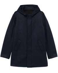 Harris Wharf London - Hooded Coat - Lyst