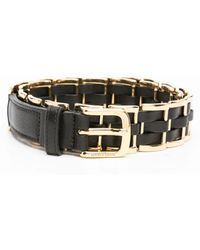 ベルト Golden Goose NEW BELT LACE WASHED LEATHER Golden Goose Lace Washed Leather Belt in Black | Lyst