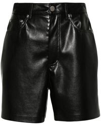 Nanushka - Leana High-waisted Pebbled Shorts - Lyst