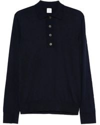 Eleventy - Poloshirt Met Lange Mouwen - Lyst