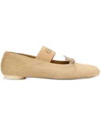 MM6 by Maison Margiela - Anatomic Round-Toe Ballet Flats - Lyst