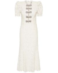 Rebecca Vallance - Dillon Bow-Detail Midi Dress - Lyst