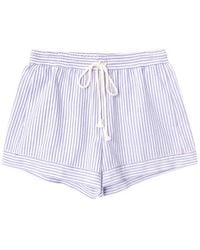 Xirena - Gabby Striped Mini Shorts - Lyst