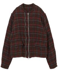 Undercover - Checked zip-up jacket - Lyst