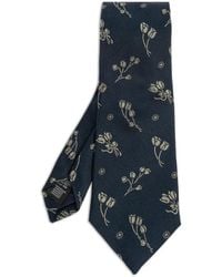 Paul Smith - Floral-Print Silk Tie - Lyst