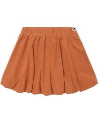 AAPE BY A BATHING AP - Ribfluwelen Mini-Rok - Lyst