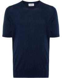 John Smedley - Kempton Knitted Cotton T-shirt - Lyst