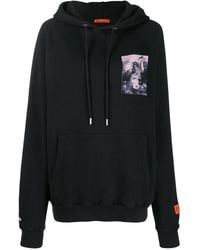 Heron Preston - Chest Print Rear Logo Hoodie - Lyst