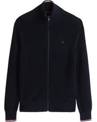 Tommy Hilfiger - Cardigan Zippé À Logo - Lyst