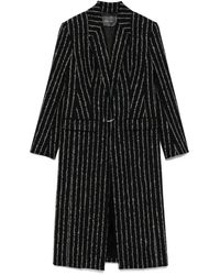 Mugler - Wollen Jas Met Krijtstreep - Lyst