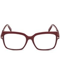 Tom Ford - Lunettes De Vue Carrées À Logo - Lyst