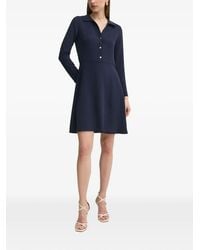 Morgan - Rdinar Button-Up Long-Sleeve Dress - Lyst