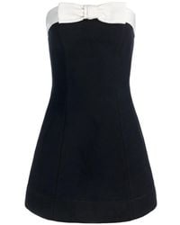 Alice + Olivia - Katya Bow Playsuit - Lyst