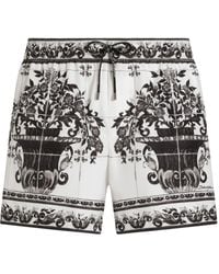 Dolce & Gabbana - マヨリカプリント ショート スイムボクサー - Lyst