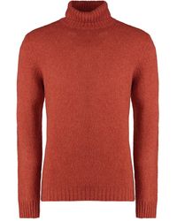 Moorer - Gerippter Rollkragenpullover - Lyst