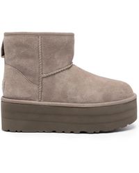 UGG - Classic Mini Suede Platform Boots - Lyst