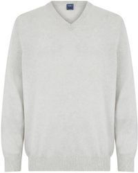 Fedeli - Pullover Mit V-Ausschnitt - Lyst