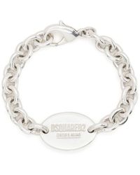 DSquared² - Logo-plaque Chain Bracelet - Lyst