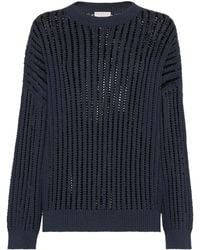 Brunello Cucinelli - Open-Knit Jumper - Lyst