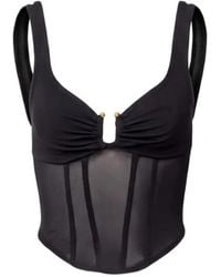 Viktoria & Woods - Mesh-Panelled Corset Top - Lyst