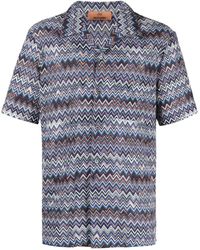 Missoni - Zigzag-pattern Camp-collar Shirt - Lyst