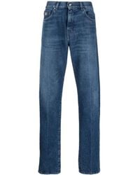 Versace - Vaqueros Rectos De Talle Medio - Lyst