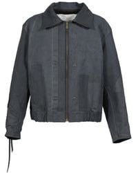 UNDER THE SIGN - Dustborn Light Patchwork Bomber Jacket - Lyst