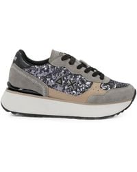 Sun 68 - Big Ally Sequin-Embellished Platform Sneakers - Lyst