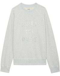 Zadig & Voltaire - Felpa Con Strass - Lyst