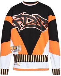 PDF - Striped Graphic-Print Sweatshirt - Lyst