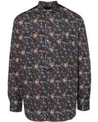 Junya Watanabe - Gestreept Katoenen Overhemd Met Paisley-Print - Lyst