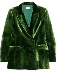 P.A.R.O.S.H. - Peak-Lapel Double-Breasted Blazer - Lyst